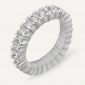 Anello ABPR-02D Gr 6,20 in oro bianco 18 Kt