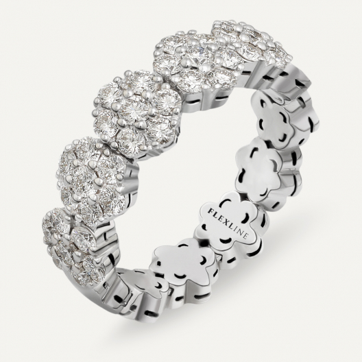 Anello AB5144D Gr 4,60 in oro bianco 18 Kt