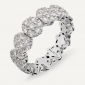 Anello AB5144D Gr 4,60 in oro bianco 18 Kt