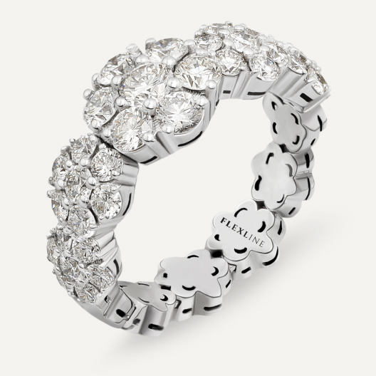 Anello AB5145D Gr 7,00 in oro bianco 18 Kt