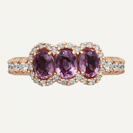 Anello AR5164ZR Gr 4,50 in oro rosa 18 Kt 2