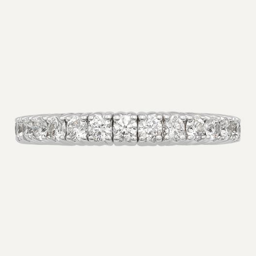 Anello ABCL-02D Gr 4,50 in oro bianco 18 Kt 2