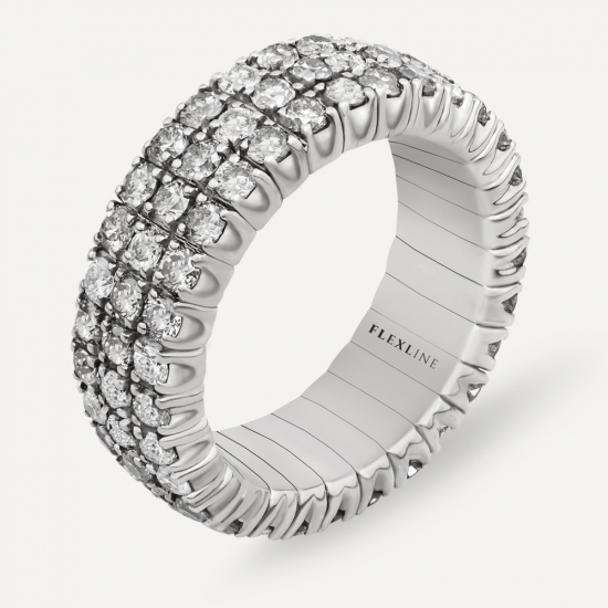 Anello AB5113D Gr 9,90 in oro bianco 18 Kt