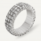 Anello AB5113D Gr 9,90 in oro bianco 18 Kt