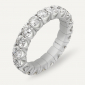 Anello ABCL-05D Gr 7,50 in oro bianco 18 Kt