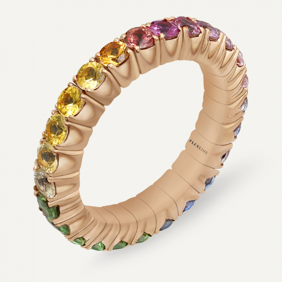 Anello ARCL-03ZMT Gr 5,20 in oro rosa 18 Kt
