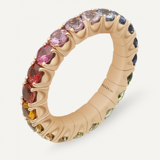 Anello ARCL-05ZM Gr 7,00 in oro rosa 18 Kt