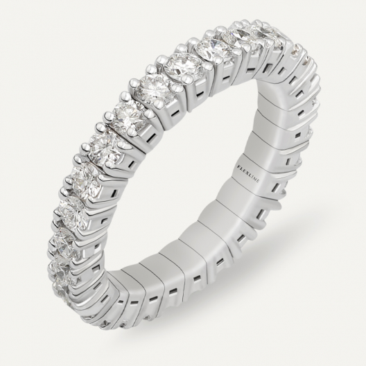 Anello AB1101-02D Gr 3,50 in oro bianco 18 Kt