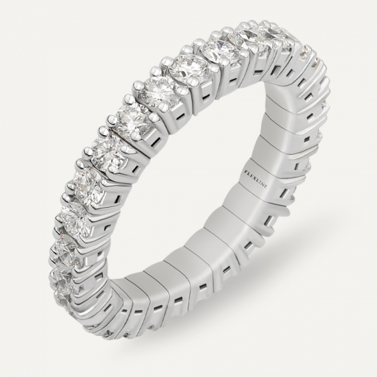 Anello AB1101-02D Gr 3,50 in oro bianco 18 Kt