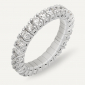 Anello AB1101-02D Gr 3,50 in oro bianco 18 Kt