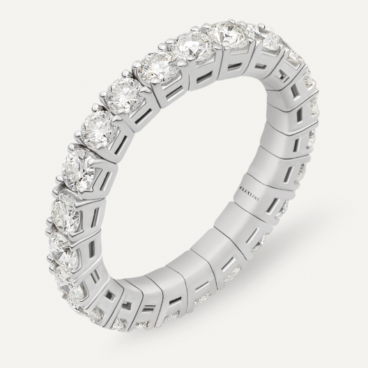 Anello AB1101-03D Gr 4,10 in oro bianco 18 Kt
