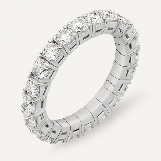 Anello AB1101-04D Gr 4,10 in oro bianco 18 Kt