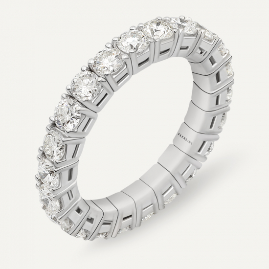 Anello AB1101-04D Gr 4,10 in oro bianco 18 Kt
