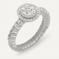 Anello AB5375D Gr 5,70 in oro bianco 18 Kt